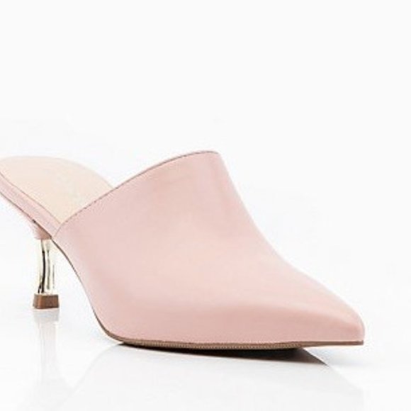 NIB LE CHATEAU POINTY TOE MULE SALMON 2.5" heel - Picture 2 of 5